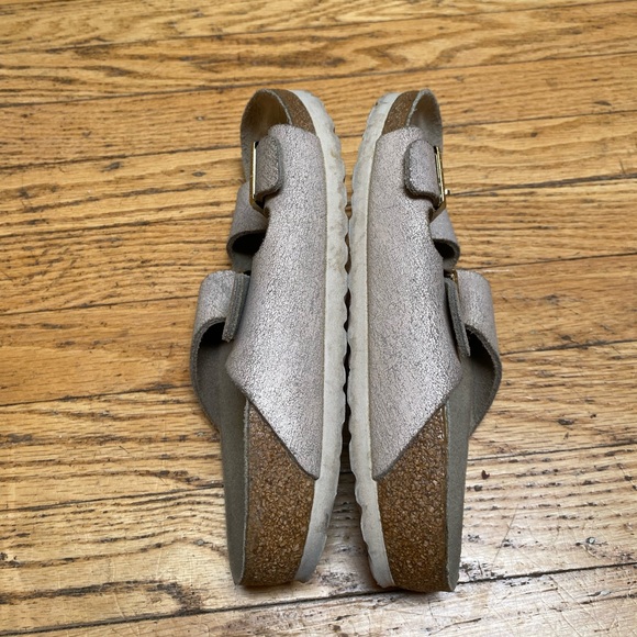 Birkenstock Arizona Leather Slide Sandals Sz Womens L5 - Picture 9 of 9